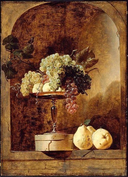 Frans Snyders Grapes, Peaches and Quinces in a Niche